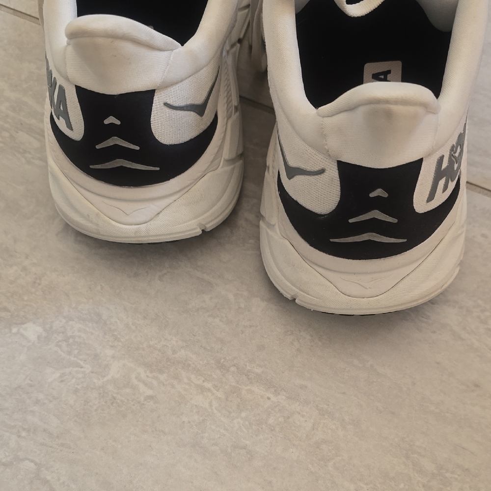 Hoka White and Black Athletic Shoes - Picture 8 of 8